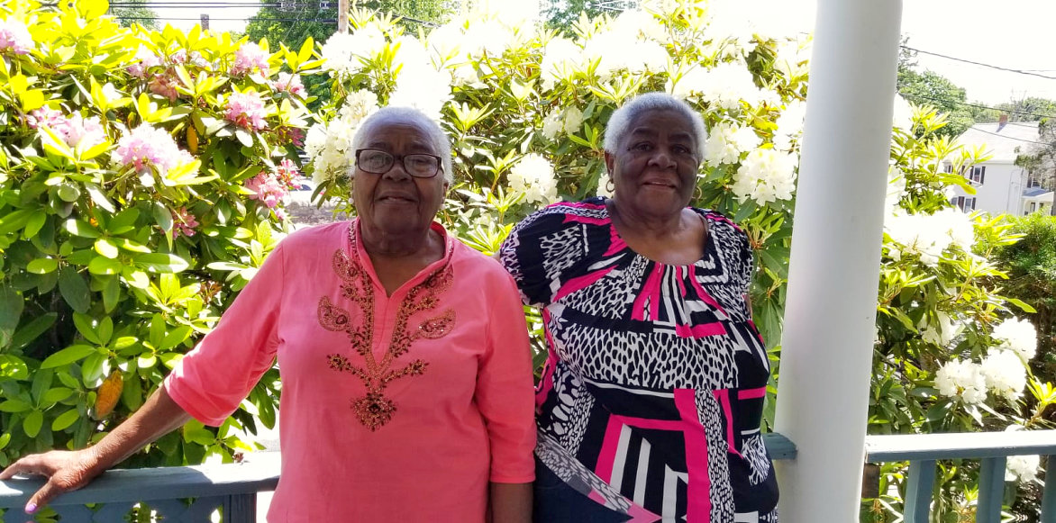 elderly women smiling